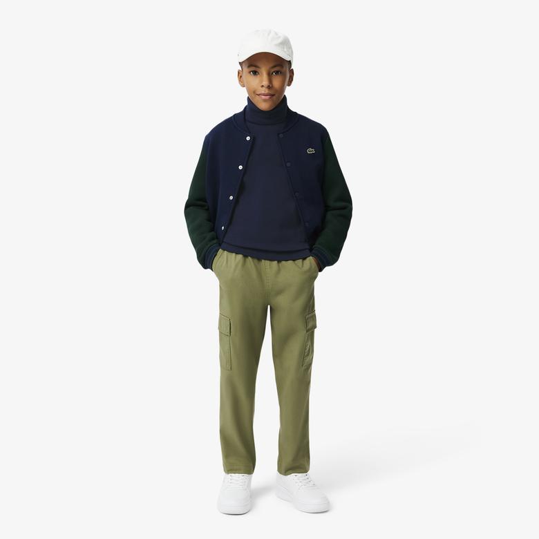 Lacoste Erkek Çocuk Uzun Kollu Boğazlı Yaka Lacivert T-Shirt