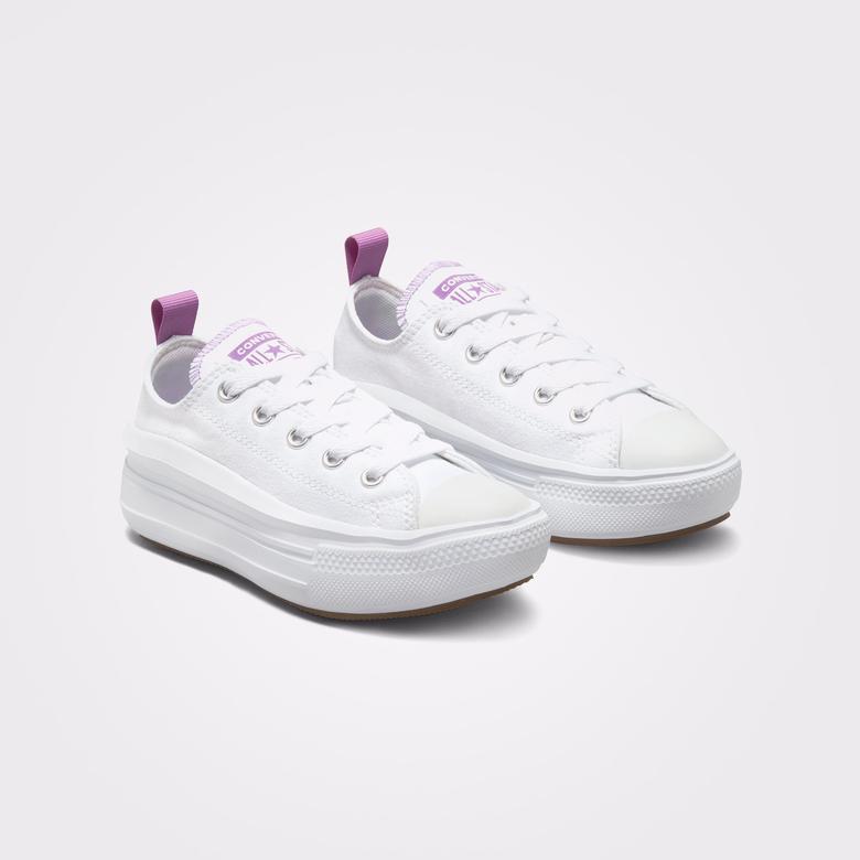 Converse Chuck Taylor All Star Move Canvas Platform Çocuk Beyaz Sneaker
