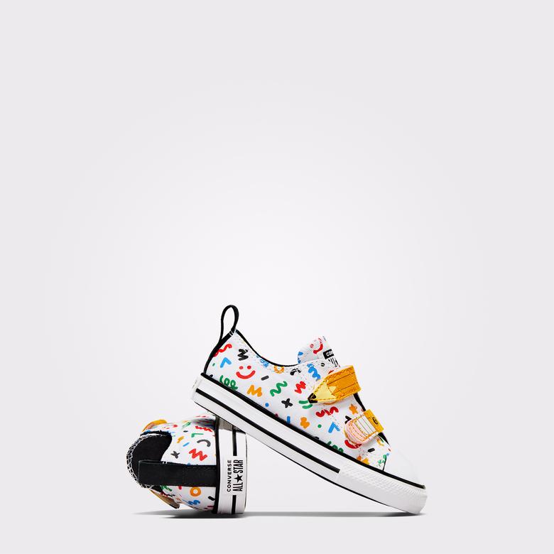 Converse Chuck Taylor All Star Easy On Doodles Çocuk Beyaz Sneaker