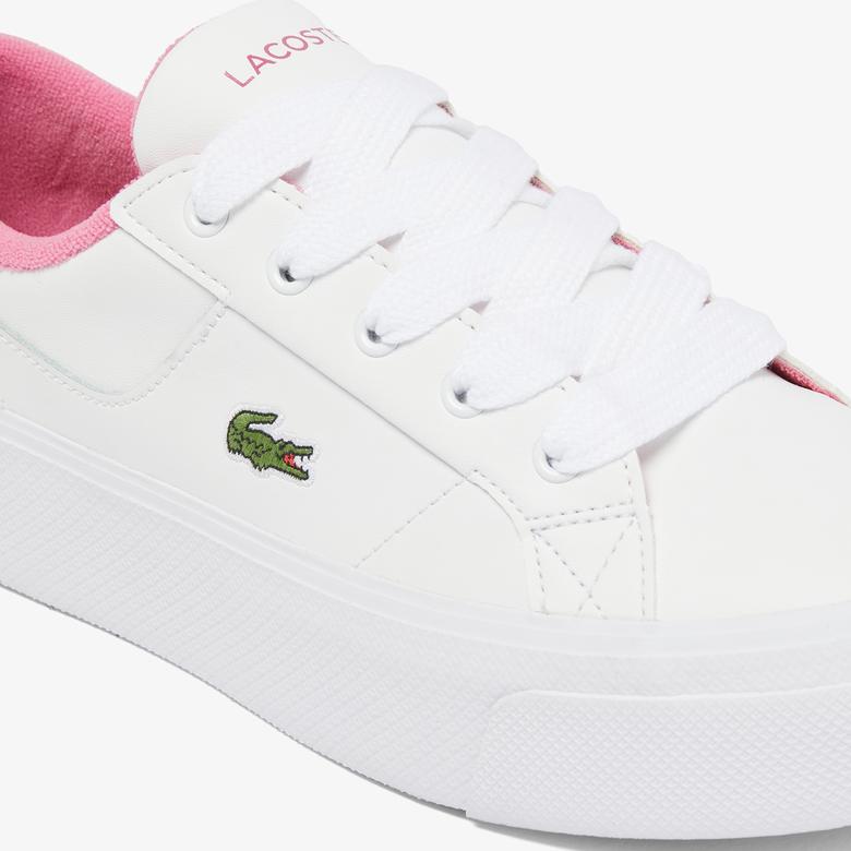 Lacoste Ziane Platform Kadın Beyaz/Pembe Sneaker