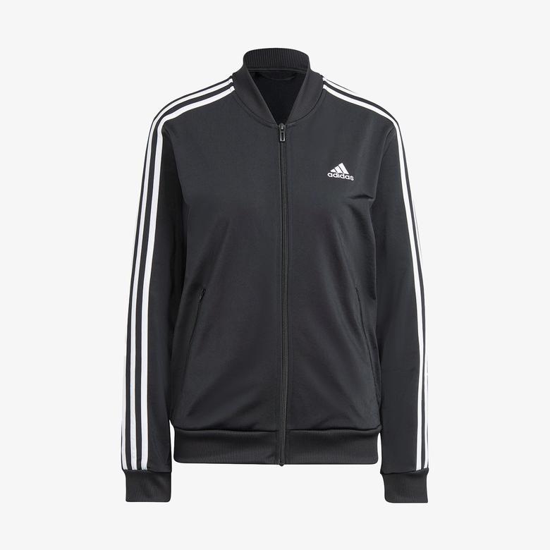 adidas Essentials 3-Stripes Kadın Siyah Eşofman Takımı