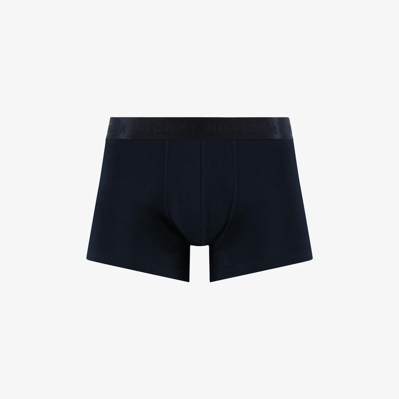 Tommy Hilfiger Trunk 3'lü Siyah Bantlı Erkek Siyah/Gri Boxer