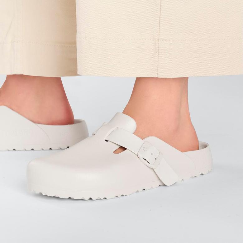 Birkenstock Boston Eva Kadın Krem Terlik