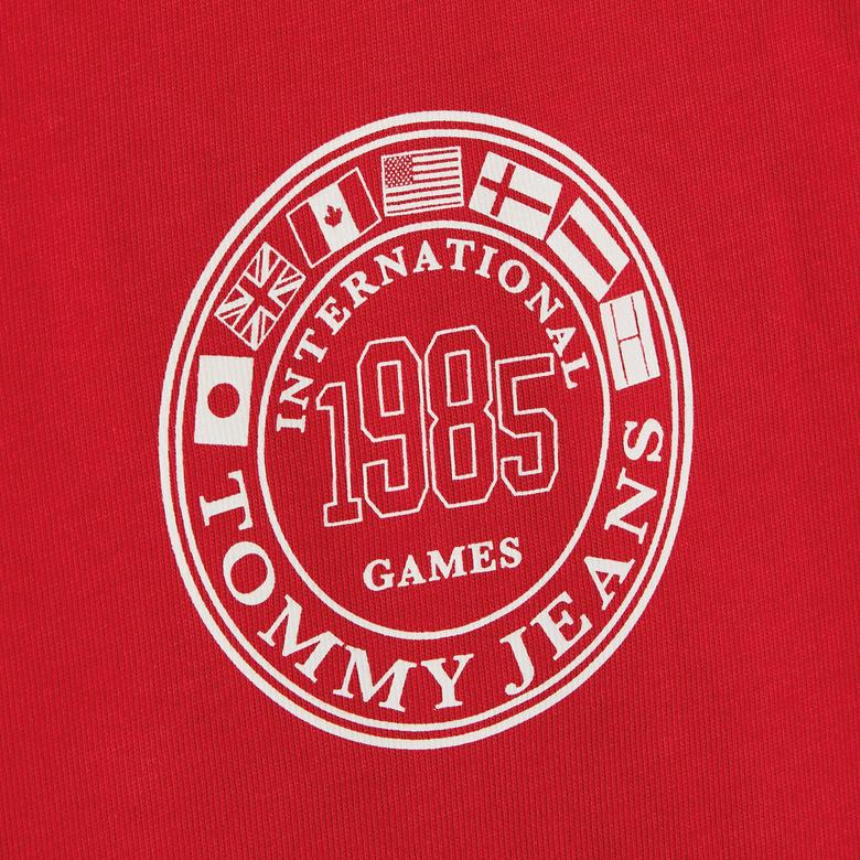 Tommy Jeans Tju Archive Games Erkek Kırmızı T-Shirt