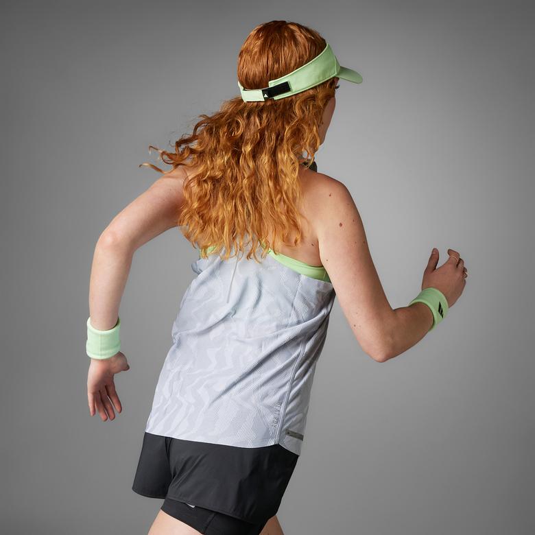 adidas Ultimate Airchill Engineered Running Tank Kadın Gri T-Shirt