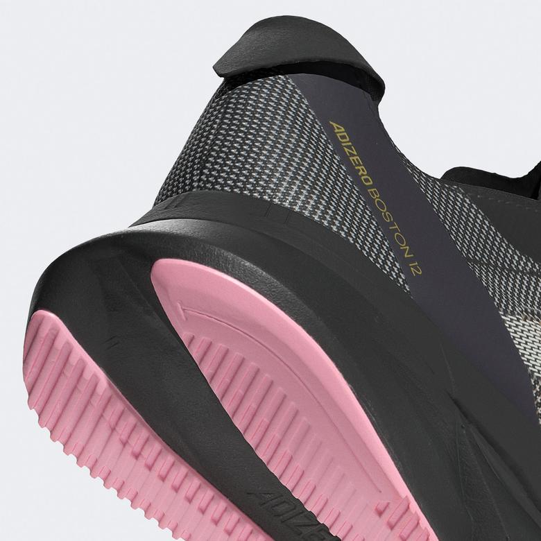 adidas Adizero Boston 12 W Kadın Siyah Spor Ayakkabı