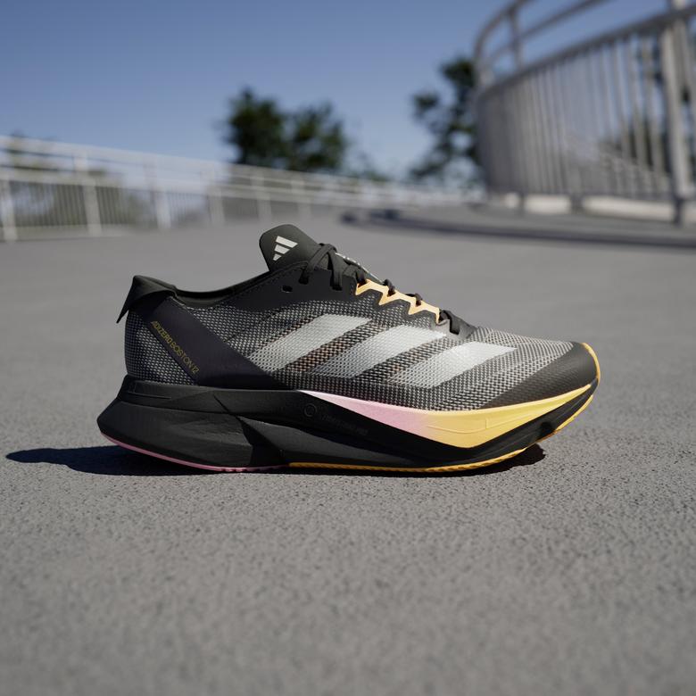 adidas Adizero Boston 12 W Kadın Siyah Spor Ayakkabı