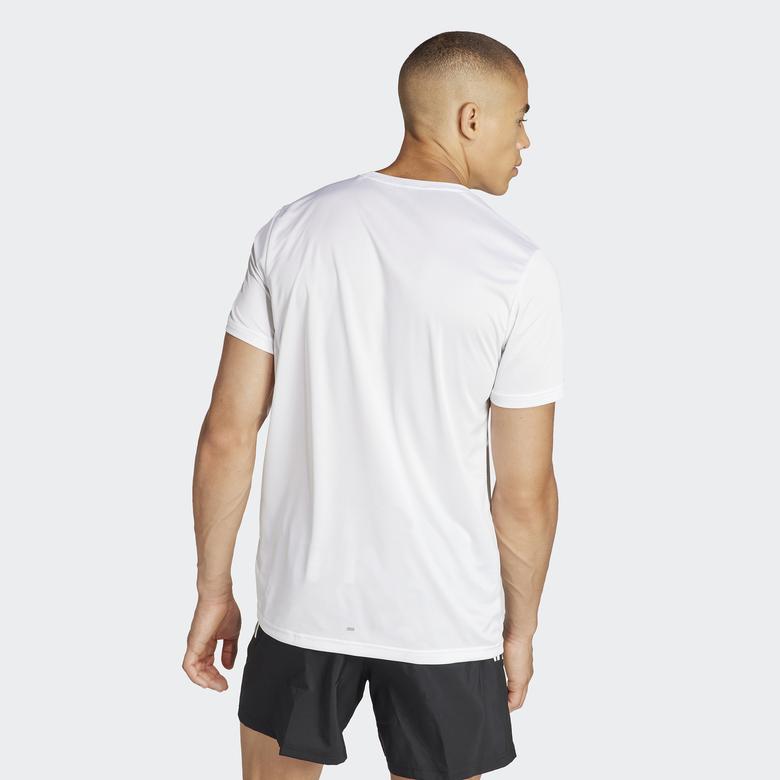 adidas Run It Erkek Beyaz T-Shirt