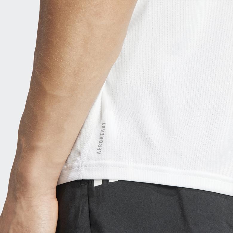 adidas Run It Erkek Beyaz T-Shirt