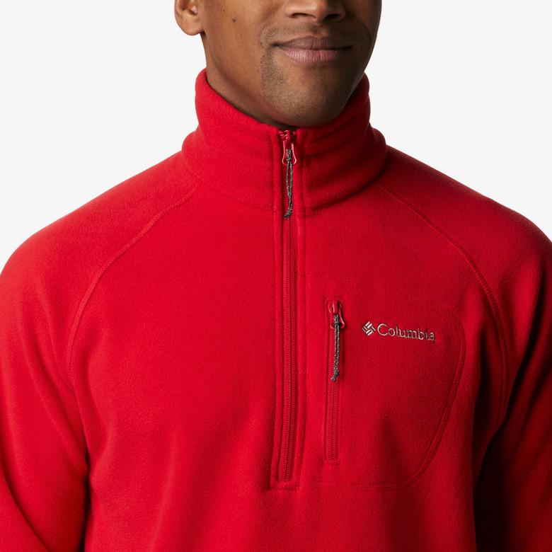 Columbia Fast Trek III Yarım Fermuarlı Erkek Kırmızı Polar Eşofman Üstü