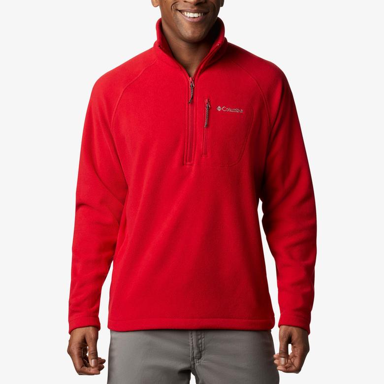 Columbia Fast Trek III Yarım Fermuarlı Erkek Kırmızı Polar Eşofman Üstü