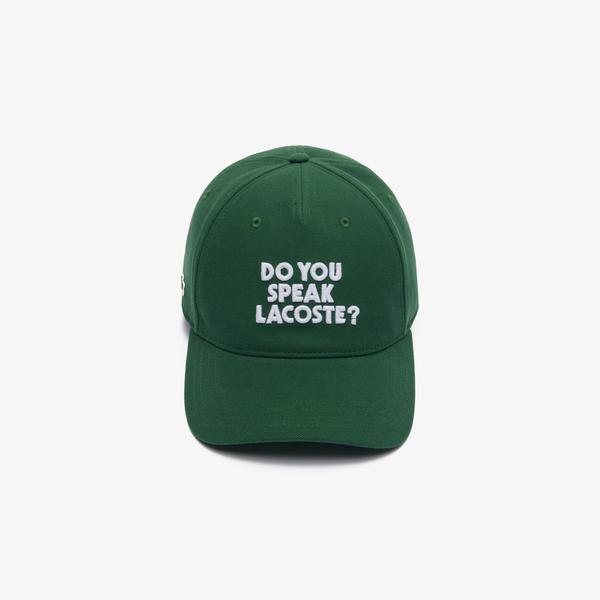 Lacoste Unisex Yeşil Şapka