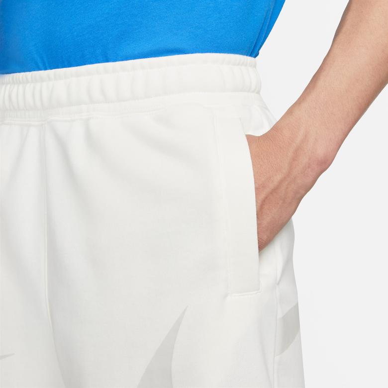 Nike Swoosh French Terry Erkek Beyaz Şort