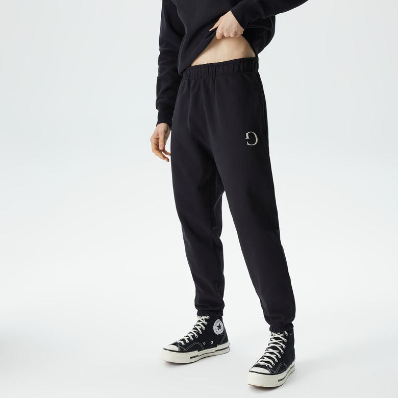 Ging Embroidered Baggy Erkek Siyah Pantolon