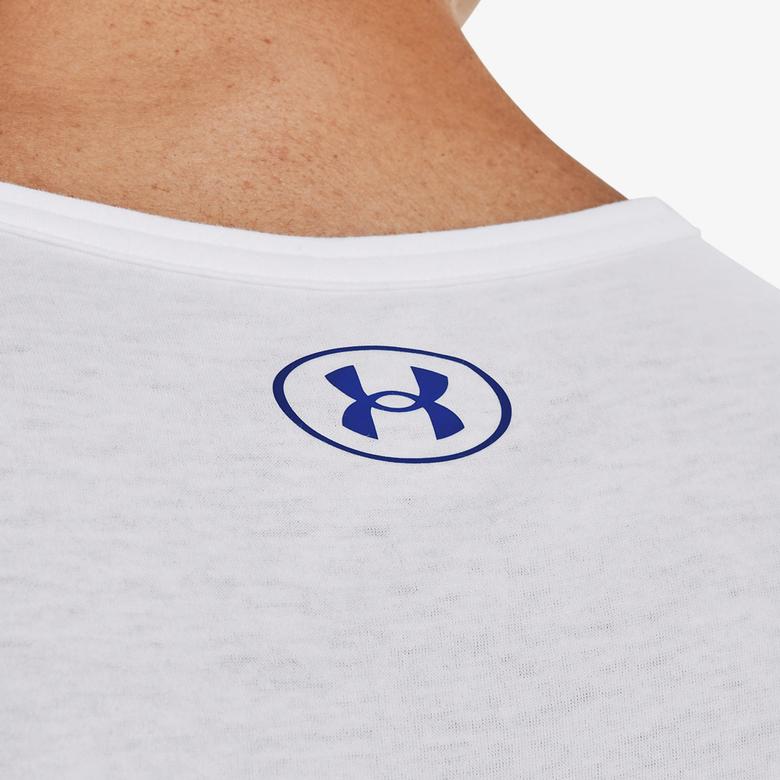 Under Armour UA Sportstyle Logo Erkek Beyaz Atlet