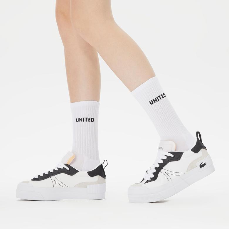 UNITED4 Unisex Beyaz/Siyah/Gri 3'lü Çorap
