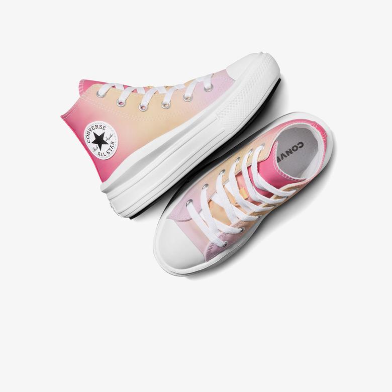 Converse Chuck Taylor All Star Move Çocuk Pembe Platform Sneaker