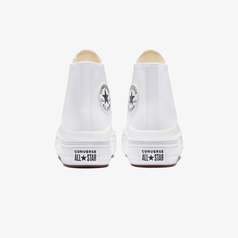 Converse Chuck Taylor All Star Move Platform Foundational Leather Kadın Beyaz Sneaker