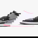 Jordan Air 1 Mid Erkek Siyah/Gri/Kırmızı Spor Ayakkabı