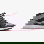 Jordan Air 1 Mid Erkek Siyah/Gri/Kırmızı Spor Ayakkabı