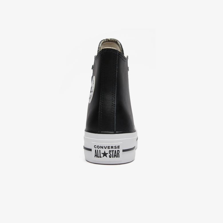 Converse Chuck Taylor All Star High Lift Platform Deri Unisex Siyah Sneaker