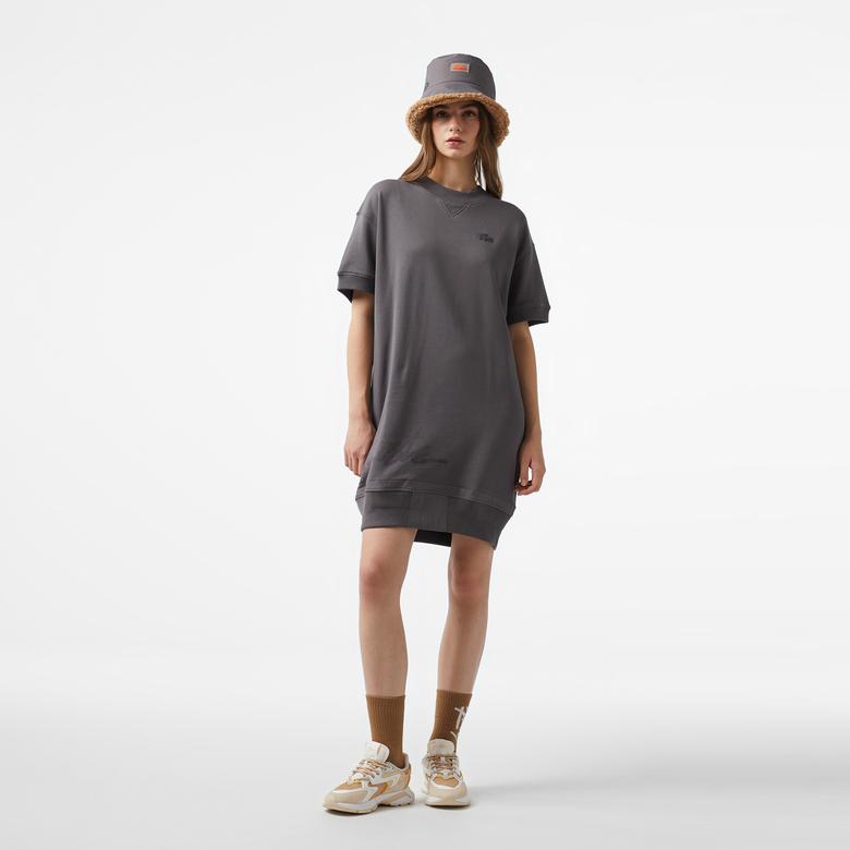 Lacoste x House of SuperStep Kadın Siyah Elbise