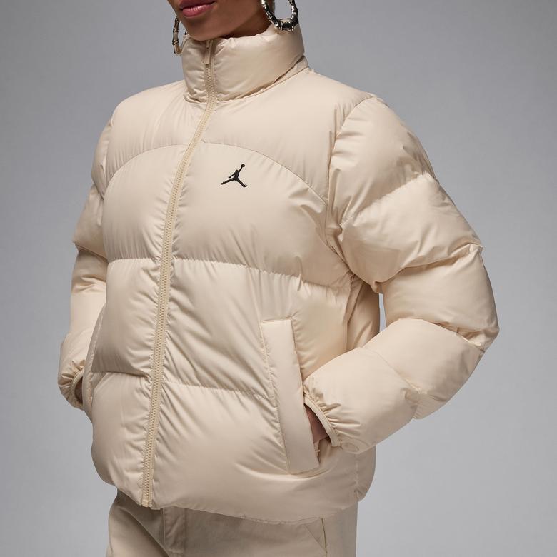 Jordan Puffer Kadın Bej Mont