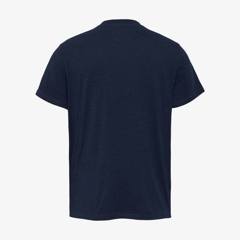 Tommy Hilfiger Tjm Slim Linear Chest Erkek Mavi T-Shirt