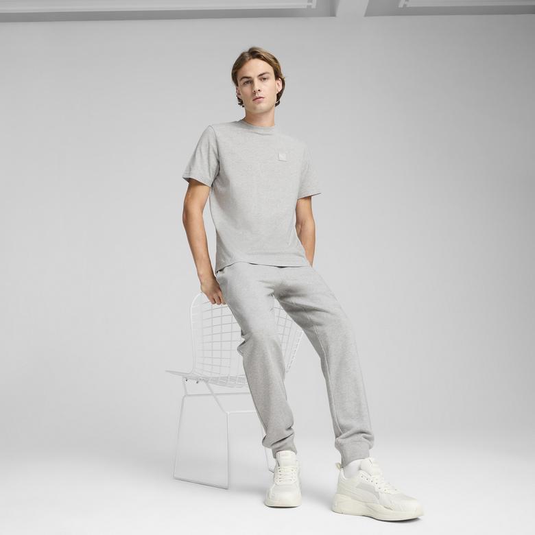 Puma Essentials Elevated Erkek Gri T-Shirt