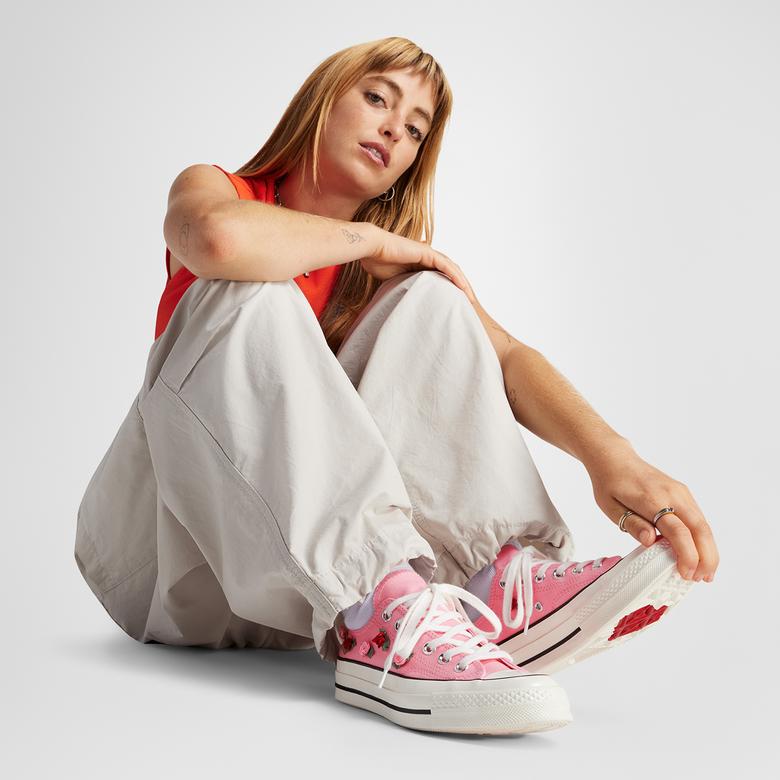 Converse Chuck 70 Roses Unisex Pembe Sneaker