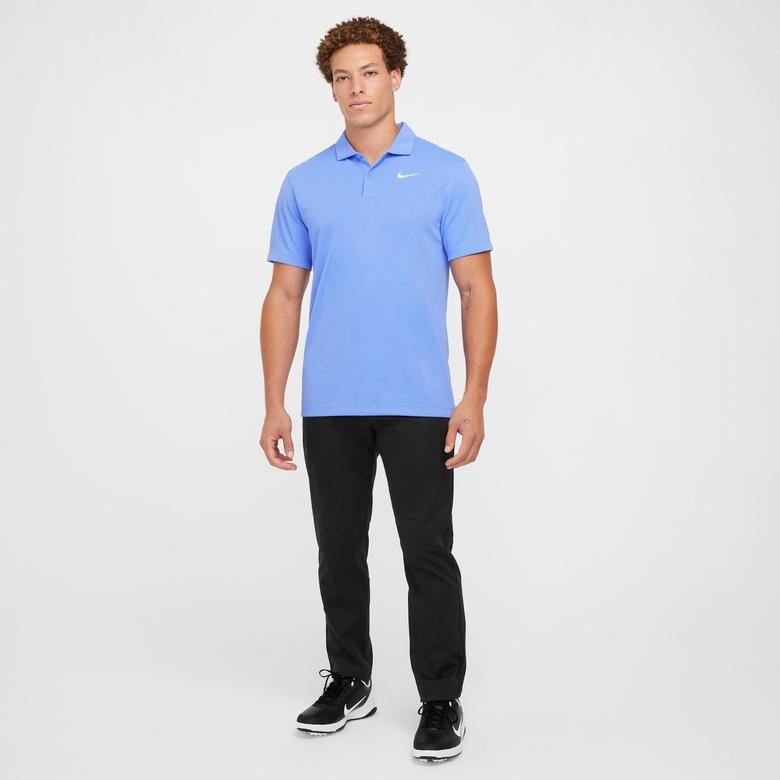 Nike Court Dri-Fit Erkek Mavi Tenis Polo