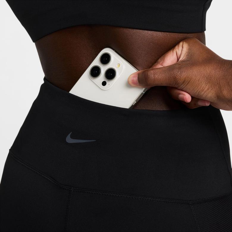 Nike One Yüksek Belli 7/8 Kadın Siyah Günlük Tayt