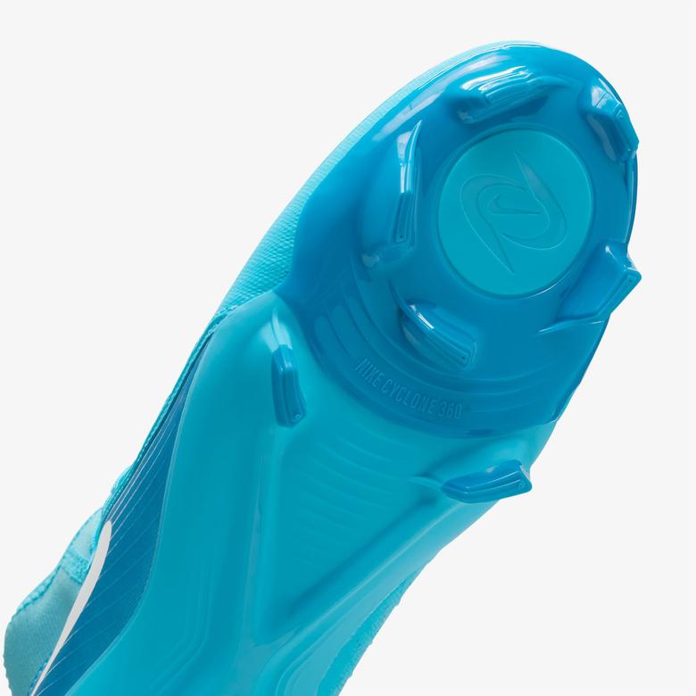 Nike Phantom Luna II Erkek Mavi Bilekli Çim Saha Kramponu