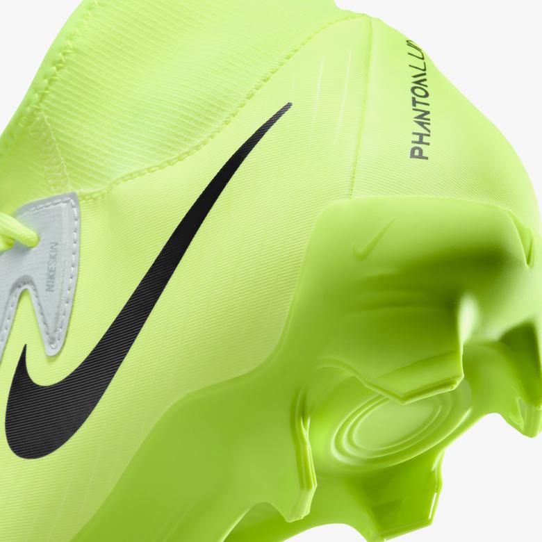 Nike Phantom Luna II Academy Fg/Mg Erkek Sarı Bilekli Çim Saha Kramponu