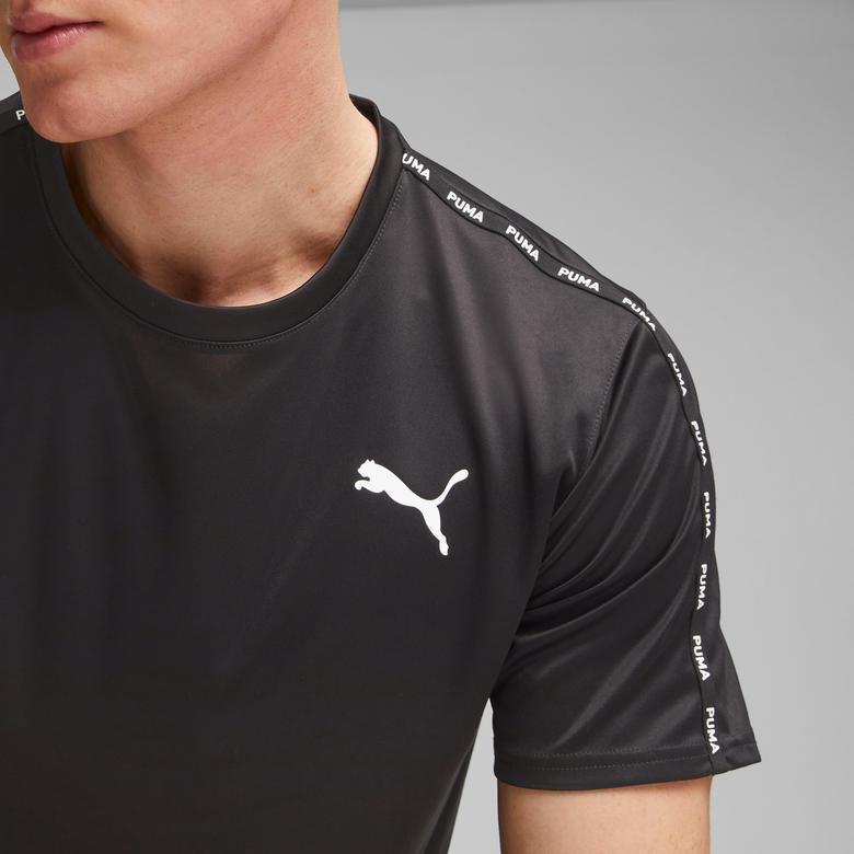 Puma FIT Taped Training Unisex Siyah Antrenman T-Shirt