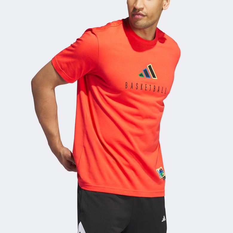 adidas WWH Logo Erkek Kırmızı Günlük T-Shirt