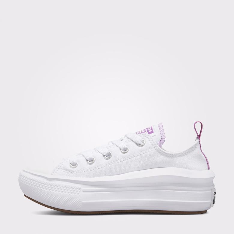 Converse Chuck Taylor All Star Move Canvas Platform Çocuk Beyaz Sneaker