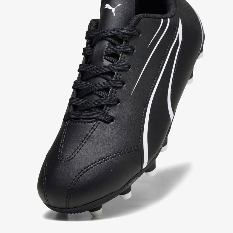 Puma Vitoria Fg/Ag Çocuk Siyah Halı Saha Kramponu