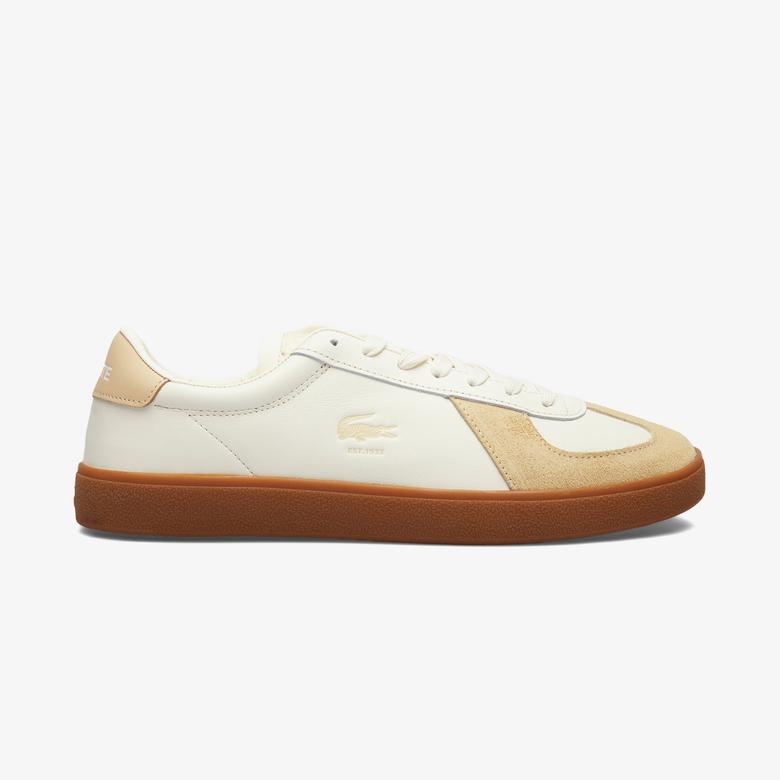 Lacoste Baseshot Pro Leather Erkek Bej Sneaker