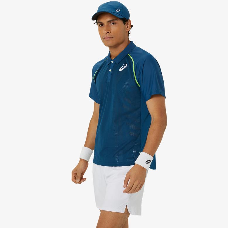 Asics Erkek Mavi Polo