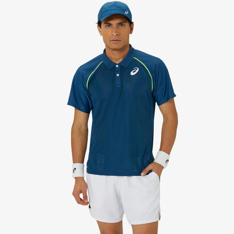 Asics Erkek Mavi Polo