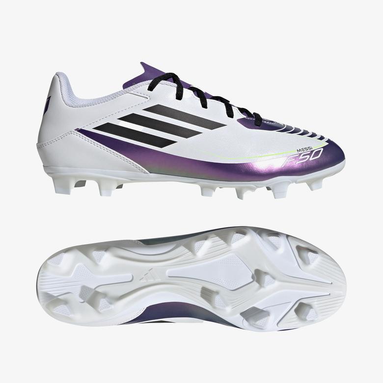 adidas Messi F50 Club Fg Erkek Beyaz Çim Saha Kramponu