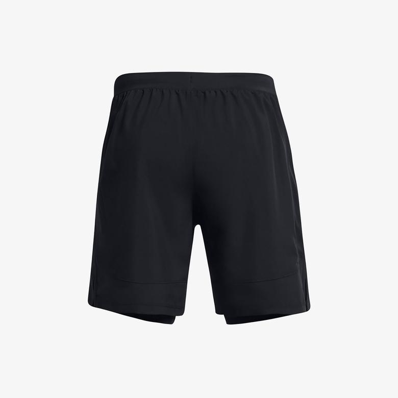 Under Armour Launch 7 inch 2in 1 Erkek Siyah Antrenman Şortu