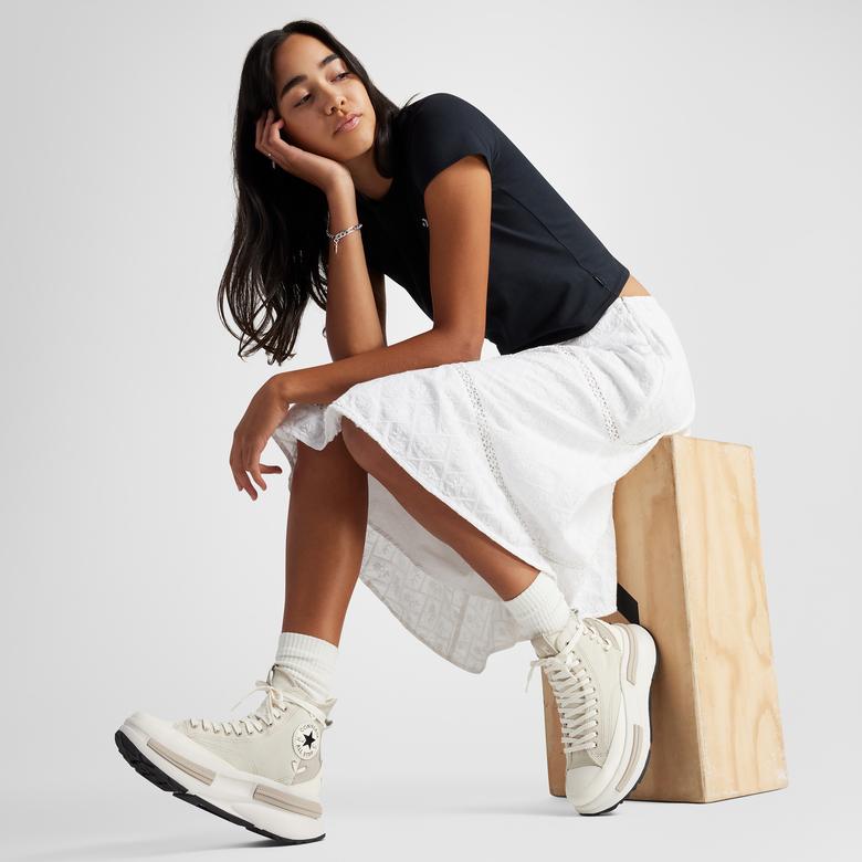 Converse Run Star Legacy CX Platform Crafted Laces Kadın Bej Sneaker