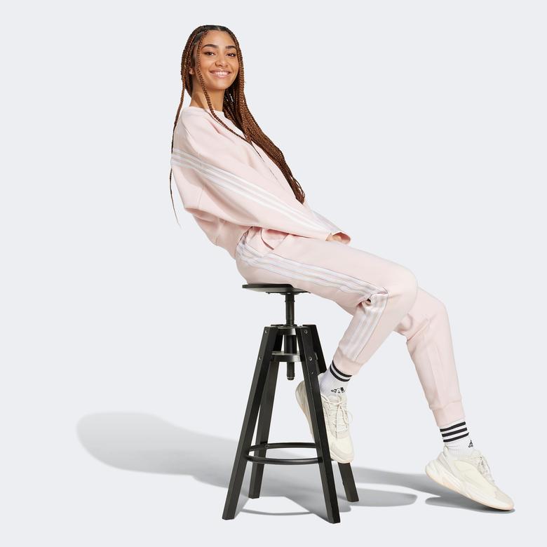 adidas Future Icons 3-Stripes Regular Kadın Pembe Eşofman Altı