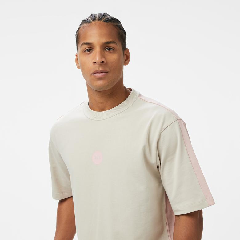 UNITED4 Erkek Krem/Pembe T-Shirt