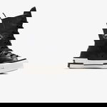 Converse Chuck 70 Plus Unisex Siyah Deri Platform Sneaker