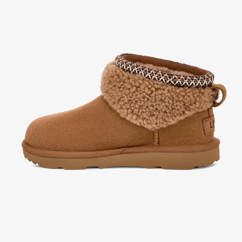 UGG Classic Ultra Mini Maxi Curly Çocuk Kahverengi Bot