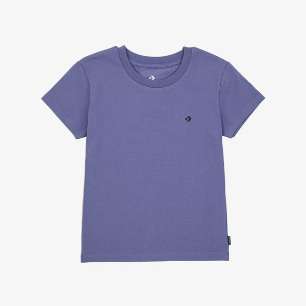 Converse Classic Kadın Slim Fit Cropped Mor T-Shirt