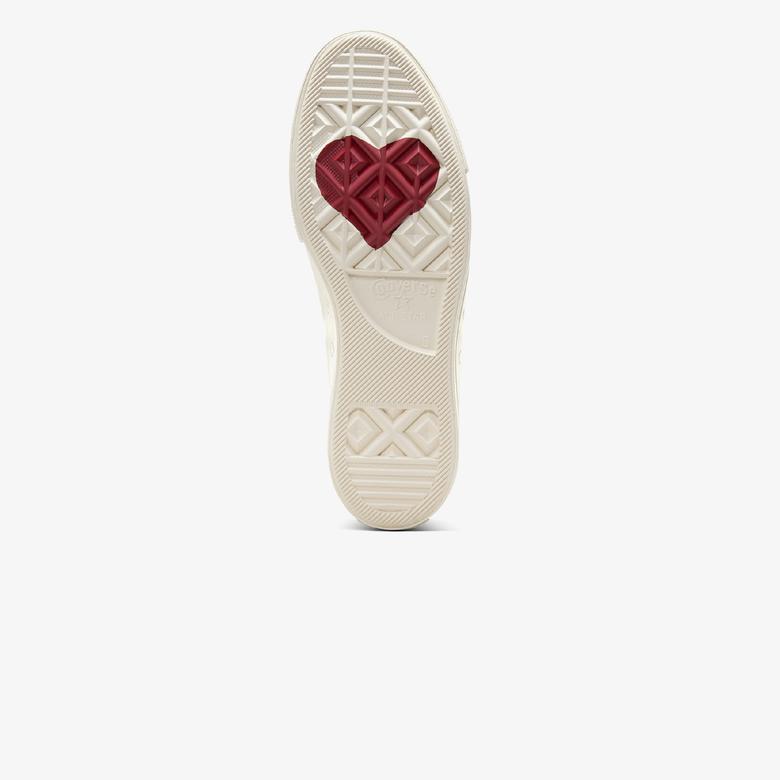 Converse Chuck Taylor All Star Lift Hearts Unisex Kırmızı Platform Sneaker